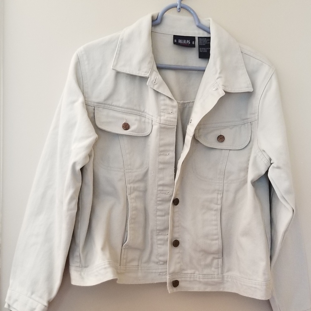 Cream color jean jacket